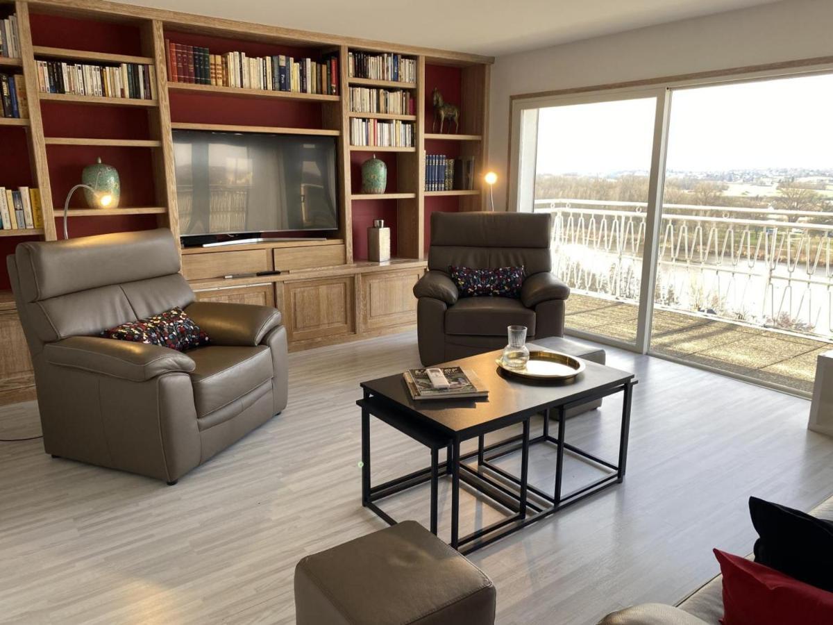 Appartement Panoramique Au Centre De Moulins Avec Terrasse, 2 Chambres, Et Equipements Modernes - Fr-1-489-412 Esterno foto